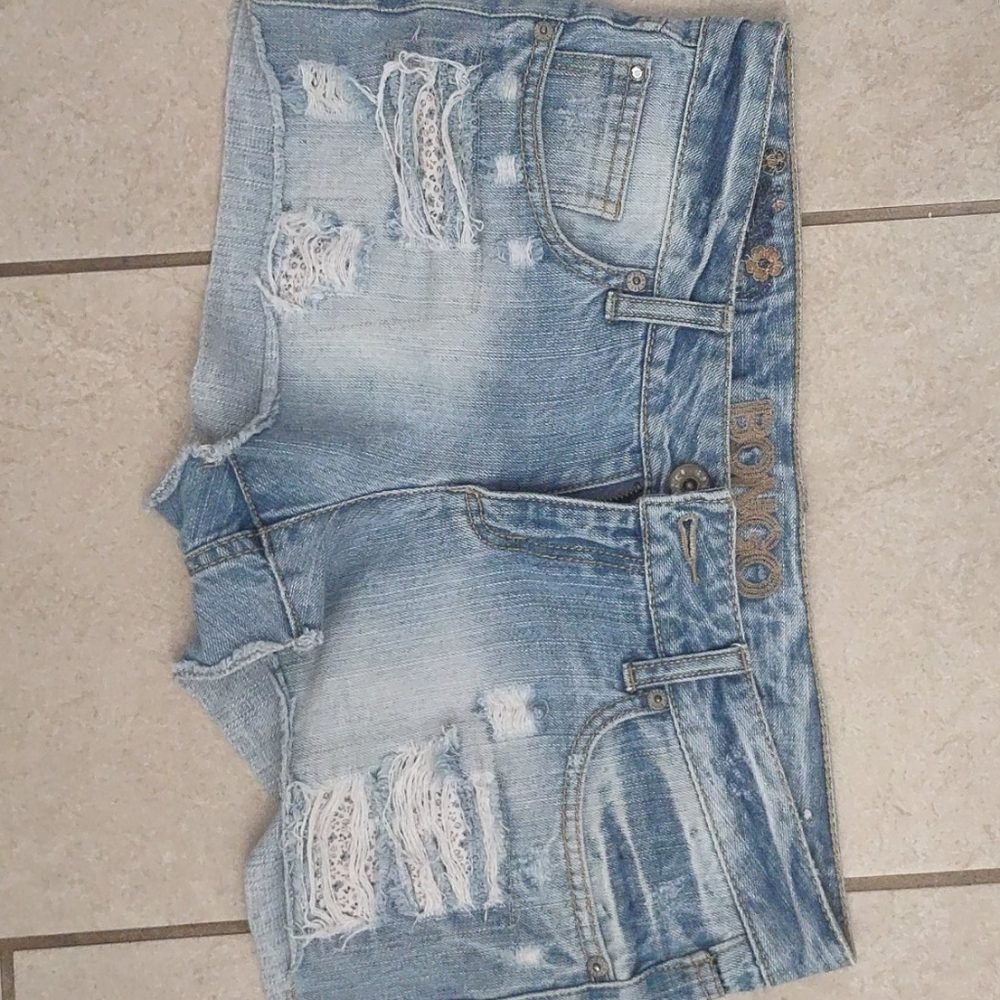 Bingo shorts distressed